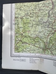 Vintage Bartholomew’s Half-Inch Contoured Maps Warwickshire Sheet 19 OS