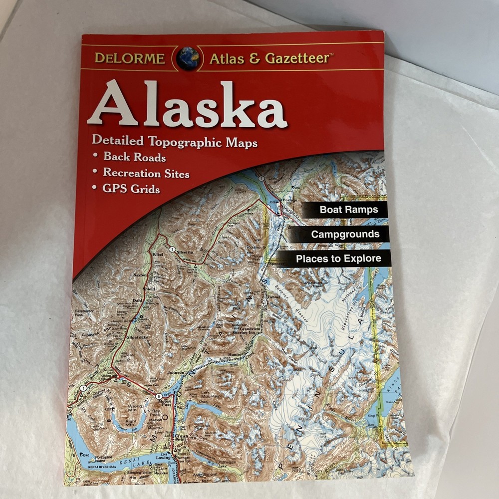 Alaska Atlas & Gazetteer – Perfect Paperback By DeLorme Great