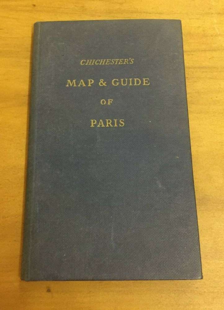 VINTAGE CHICHESTER’S MAP & GUIDE OF PARIS – METRO/HOTELS – SECOND EDITION