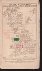 Snowdon National Grid Ordnance Survey One-Inch Map #107 1962 Cloth 7th Series