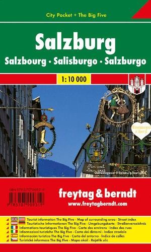 Freytag-Berndt Salzburg City City Pocket + the Big Five Waterproof 1:10 00 (Map)