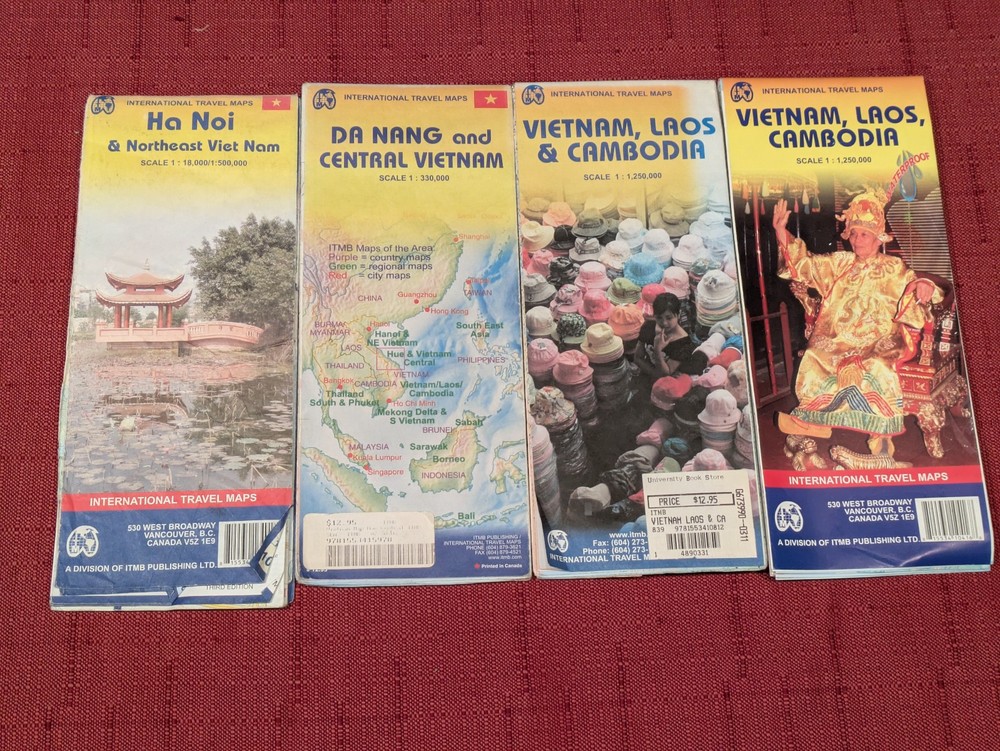 VIETNAM & LAOS – maps and guidebooks