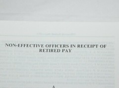 The Army List – Supplement 1996 – Great Britain – Officers in receipt of ret pay