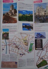 6 Historic Towns in VIENNE, FRANCE. Maps.Poitiers,Chauvigny,Loudun,Chatellerault