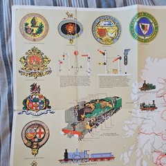 Vintage Bartholomew Railway History Map Of Britain