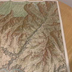 National Geographic Grand Canyon Of Colorado Map 1978 Arizona Folded Map
