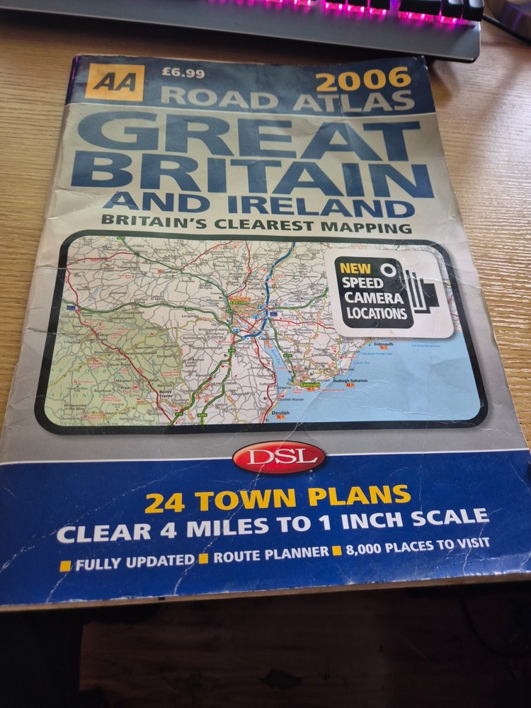 GREAT BRITAIN AND IRELAND 2006 ROAD ATLAS-4miles to 1 inch