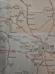 Vintage 1980/81 ANWB Routekaart Oostenrijk Austria Road Map Touring Club Map