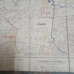 Queensland Pastoral Stations Government Survey Map Southern Central West 1970 ‘