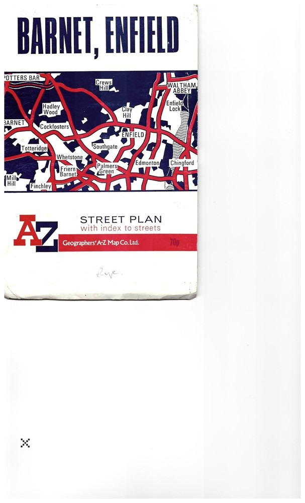 BARNET, ENFIELD street plan [indexed] – April 1980