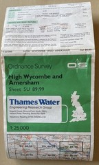 High Wycombe & Amersham/Maidenhead & Marlow PATHFINDER MAPS ( joined together)