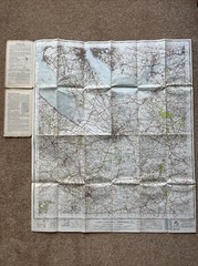 Vintage OS One Inch Map -Chester – Sheet 109 -1947 – Ordnance Survey