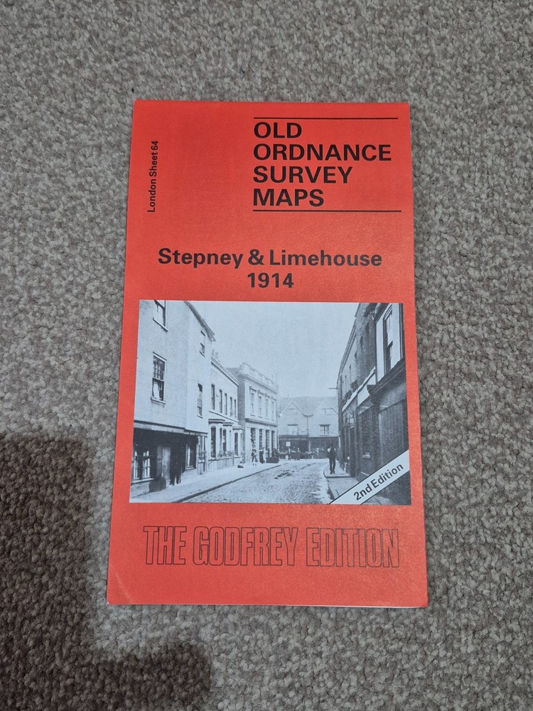 Old Ordnance Survey Map Stepney & Limehouse 1914, Sheet 64, Godfrey Edition 1986