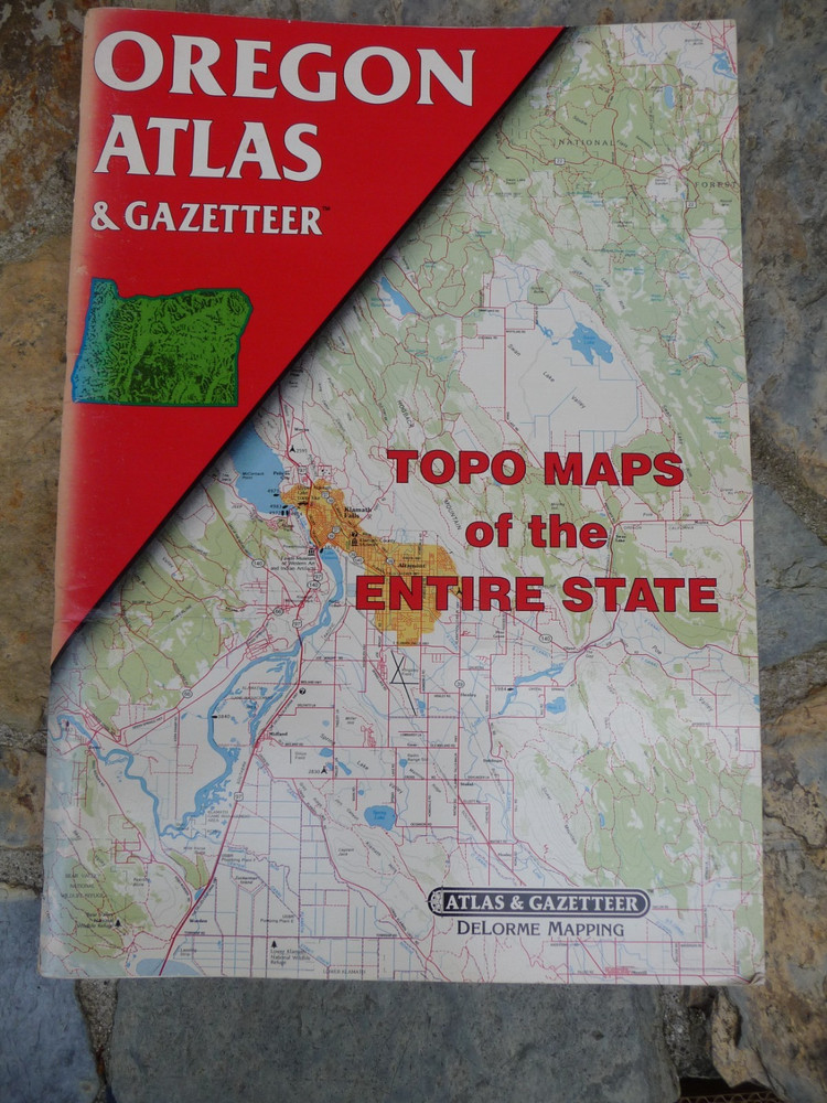 DeLorme Oregon Atlas & Gazetteer Softcover 1991