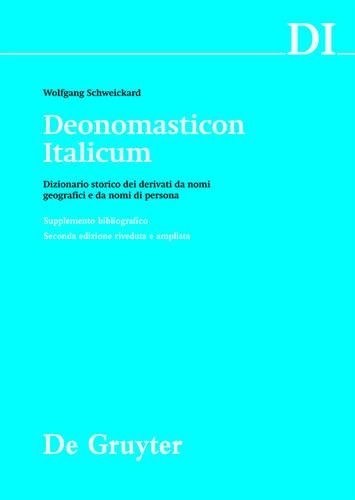 Wolfgang Schweickard Supplemento Bibliografico (Hardback)
