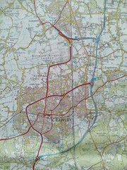 Ordnance Survey Landranger Map, Sheet 187: Dorking, Reigate & Crawley (1980).