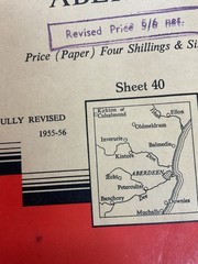 Ordnance Survey One Inch ABERDEEN vintage , rambling walking