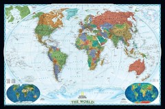 NATIONAL GEOGRAPHIC WORLD WALL MAP – DECORATOR – LAMINATED (46 X 30.5 IN) (NATIO