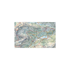 Switzerland map 254T Interlaken + Thunersee Brienzersee hiking trekking 50K