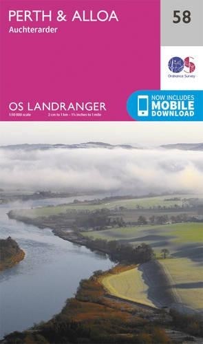 Perth & Alloa, Auchterarder (Map) OS Landranger Map