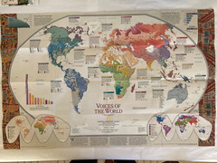National Geographic :- Millennium in Maps CULTURES 2 Sides Map June 1997