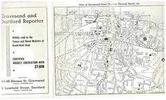 GRAVESEND Street plan with index – by Barnett’s circa 1963