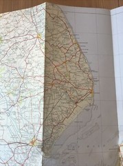 1978 Ordnance Survey Routemaster Map 6 East Midlands And Yorkshire (inc Norfolk