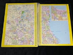 CHICAGOLAND ATLAS 2000 Edition by American Map Corp. Hardcover & Spiral