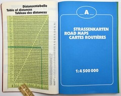 European Road Maps Lavanchy Transports Voyages City Road Atlas Hallwag AG 1982