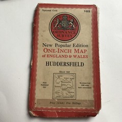 NATIONAL GRID ORDNANCE SURVEY ONE-INCH MAP ENGLAND & WALES X 5 1940-47