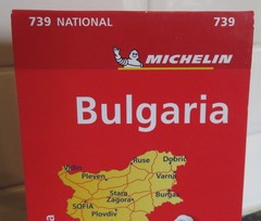 Bulgaria Michelin 739 Folded Map