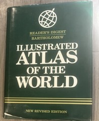 Reader’s Digest Bartholomew illustrated atlas of the world Hardcover Dustjacket