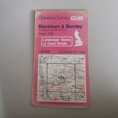 Ordnance Survey Sheet 103 Blackburn & Burnley Map