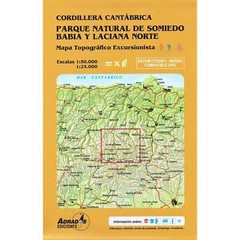 Spain Cordillera Cantabrica: Somiedo Natural Park Hiking, walking, cycling Map
