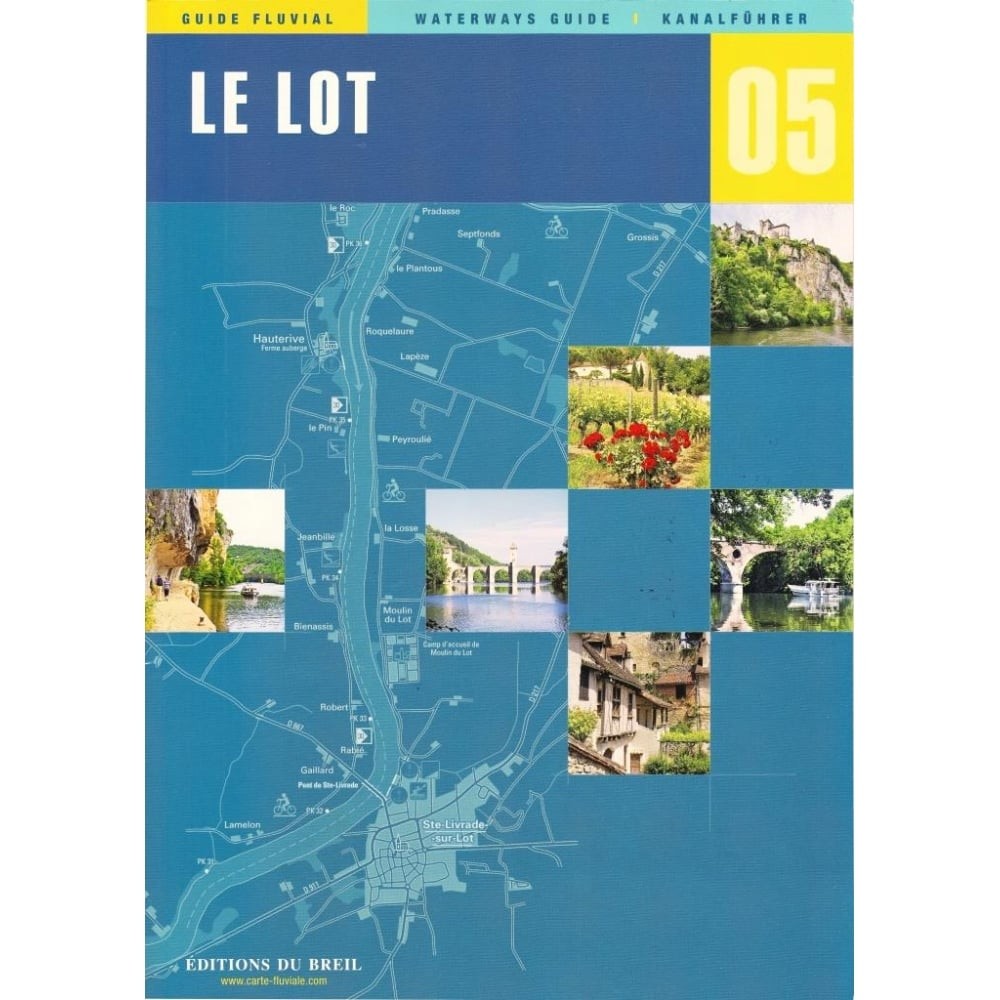 France Le Lot Waterway Guide Book Editions Du Breil book 05, canal tourism SALE