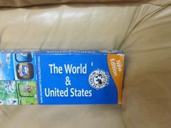 Dino’s Illustrated Maps United States And World Laminated Maps W54”xH38” 2 Maps
