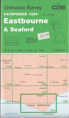 Ordnance Survey OS Map 1:25,000 Pathfinder Sheet TV 49/59/69 Eastbourne