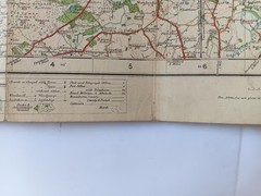 Vintage 1920s Ordance Survey Windsor Sheet 114 Popular Edition 1 Inch Map (CG)