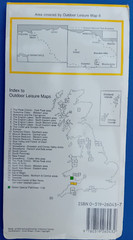 Exmoor Ordnance Survey Outdoor Leisure 9, 4cm- 1km 2.5in to 1 mile DOUBLE SIDED