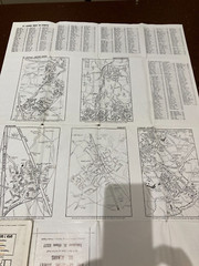 3 x Barnett’s St Albans Luton Bedford Street Plan with Index, 1970’s + HERTS map