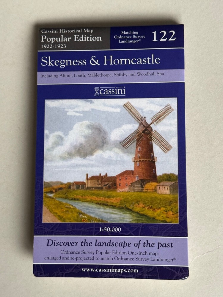 Cassini Historical Map, Skegness & Horncastle 1922-23 ( Reprint 2007 ) no: 122