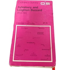 Ordnance Survey Landranger Maps Lot of 10 Aylesbury Cardiff Oxford Alnwick Prelo