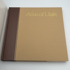Vintage Atlas of Utah 1981 Hardcover Geography History Reference Maps BYU Press