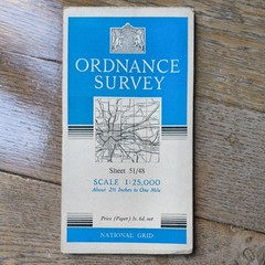 Ordnance Survey 51/48 London Barking East Ham region 1951 2.5 inches to 1 mile