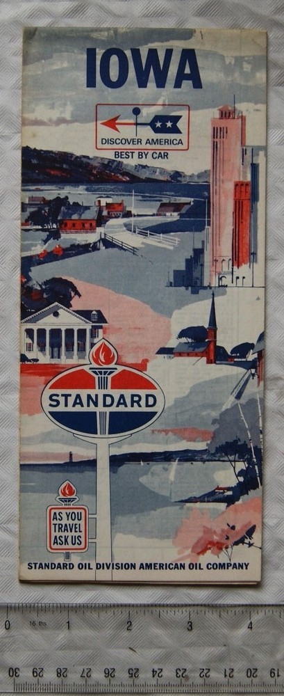1966 Standard Oil map – Iowa