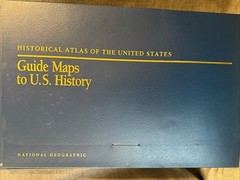 Historical Atlas of the US Centennial Edition National Geographic Book 1988 XL