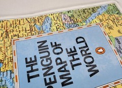 The Penguin Map of the World Folded Pull Out Map 1982 Collectible Item New Seale
