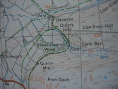 1987 LLANDRINDROD WELLS Ordnance Survey 1:25000 Pathfinder Map 970 SO06/16