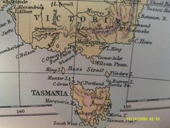 Antique Map. AUSTRALIA (Physical). c1900. VG.