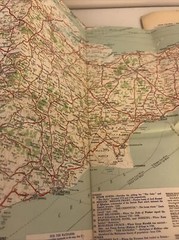 Vintage Foldex 4 Miles To 1 Inch Map 1 South East Counties UK